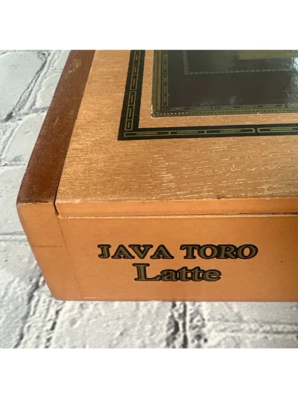 Empty Wood Cigar Box Java Toro Latte 10